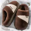 Pantuflas de algodón para pareja, estilo mujer, nueva colección otoño/invierno 2026, antideslizantes, cálidas, para interior, silenciosas, y zapatos de algodón con forro de felpa, estilo hombre