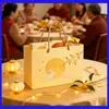 Cajas de regalo navideñas personalizadas, bolsos de cartón blanco, empaques para cajas de regalo, bolsas de regalo corporativas con impresión de logo, personalización de alta gama