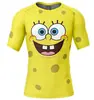 Verão 2024 Novo Comércio Exterior Europa e América Amazon Poceli Elfo Sonho Estampada Camiseta de Manga Curta Gola Redonda Roupa de Fitness