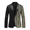 Trajes Europeos y Americanos para Hombre Transfronterizos con Lentejuelas Onduladas y Chaquetas Brillantes para Banquetes, Fiestas Nocturnas, Bodas y Fiestas en Discotecas