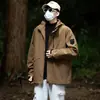Chaqueta exterior de otoño Enbu para hombre, chaqueta cortavientos unisex para pareja, ropa de montañismo, abrigo de trabajo de corte holgado