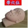 Cabeça de Manequim Beleza Acuponto Molde de Cabeça Silicone Manequim Cabeleireiro Cabeça Humana Modelo Molde Facial Pontas Maquiagem Realista
