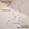 Tendencia de Moda Europea y Americana Transfronteriza Joyería de Acero Inoxidable Accesorios de Collar con Borlas Cadena Larga de Clavícula de Lujo Ligero de Alta Gama para Mujer