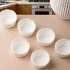 Vasos de Papel Desechables para Pasteles de Nieve, Papel Impermeable y a Prueba de Grasa, Redondos, Resistentes a Altas Temperaturas, Vasos de Papel para Pasteles de Grado Alimenticio, Venta al por Mayor