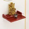Estante de Pared para Hogar para Quemador de Incienso, Soporte de Incienso para Colgar en la Pared, Ofrenda a Ksitigarbha y Taibao, Altar Budista de Pared Colgante de Trigo