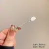 Pin Lateral para Mujer, Pasador Pequeño con Exquisito Diseño Ojo de Gato, Accesorio para el Cabello para Niñas, Adecuado para Mechones Sueltos, Pinza para Flequillo con Pedrería