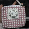 Monedero Estilo Japonés Lindo Sencillo Waffle Monedero Bolso de Muñeca para Mujer Flores de Verano 2025 Bolso Nuevo