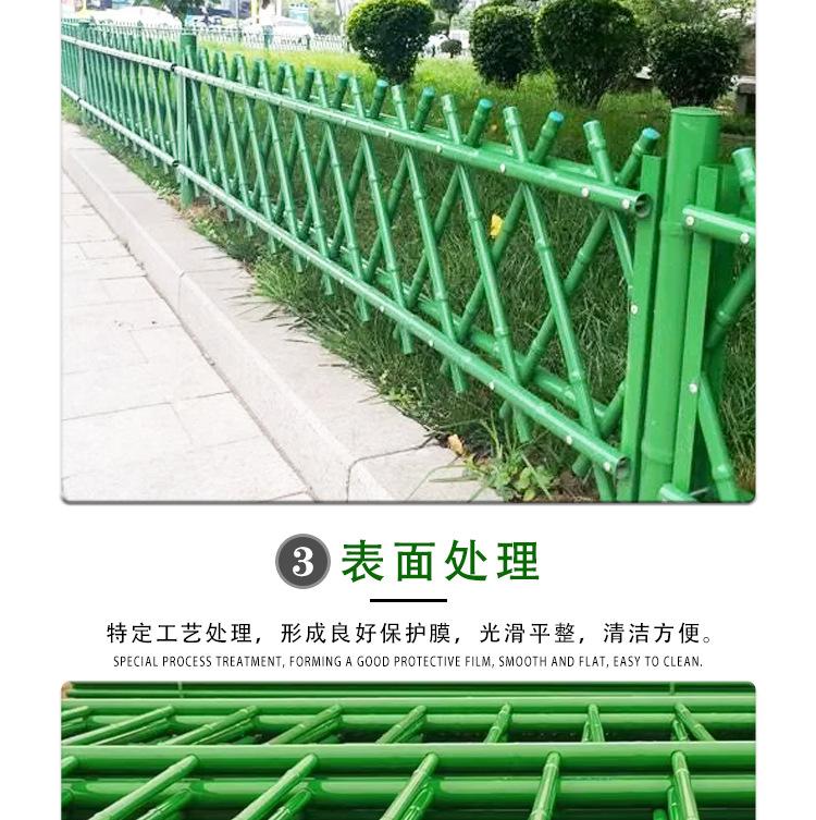 不锈钢仿竹护栏园林绿化围栏新农村建设仿真篱笆庭院花园竹节栅栏