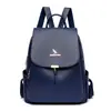 Mochila para mujer, novedad de 2024, mochila informal de alta gama, versátil, de gran capacidad, bolso de viaje, mochila escolar de cuero suave a la moda.