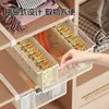 Caja de almacenamiento para calcetines, organizador de ropa interior, caja de almacenamiento tipo canasta extraíble, herramienta de almacenamiento por capas para armario estilo cajón colgante