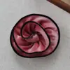 Accesorios de Flor de Tela de Terciopelo Hechos a Mano de 8.5 cm, Color Sólido, Sencillos y Elegantes, Broche Creativo DIY para Ropa, Zapatos y Sombreros