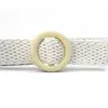 Cinturón Tejido Vintage de Hebilla de Madera Estilo Coreano Simple Estilo Ins para Mujer Moda Versátil Cinturón Decorativo para Mujer
