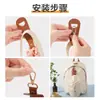 Clípe de Gancho para Chapéu de Viagem ao Ar Livre Fivela de Lenço Bolsa de Couro PU Clípe de Chapéu Clipe de Fivela de Armazenamento para Chapéu de Sol de Verão