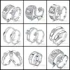 Anillos de Pareja Estilo Coreano Anillos de Pareja Sencillos Anillo de Diamante Simulad Zirconia Abierta Anillos de Pareja Populares Clásicos Una Pieza Venta al por Mayor
