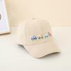 Gorra infantil transfronteriza primavera y verano nueva gorra de dibujos animados para bebé bordado cuatro coches visera gorra de béisbol al por mayor