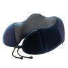 Almohada Cervical en Forma de U de Espuma Viscoelástica con Soporte para el Cuello para Viajes en Avión Almohada para la Cabeza para Siestas con Rebote Lento Se Puede Imprimir con Logo