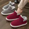 Zapatos de Algodón de Invierno Nuevos para que los Ancianos Usen en el Exterior, Suela Suave Antideslizante, Resistentes al Desgaste para Interior, Cálidas, Zapatillas de Algodón de Felpa Súper Gruesa al Por Mayor