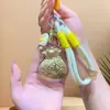 Bolsa de la Suerte Llavero Colgante Bolsa Cadena de Teléfono Correa de Mano Oro Puro 999 Accesorio Creativo de Regalo para Novia o Mejor Amiga