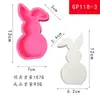 Molde de Silicona para Velas Aromáticas Serie Conejo 3D Molde para Hornear Galletas de Chocolate DIY Suministros