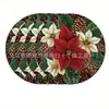 Manteles Redondos de Lino Decoración de Mesa para Fiestas Antideslizantes Resistentes al Calor para Comedor y Hogar Navidad Manteles Antideslizantes Resistentes al Calor