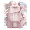Mochila de mercadoria de anime do Projeto Touhou com Qilunuo, Hori e Reimu, mochila de grande capacidade para estudantes masculinos e femininos