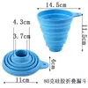 Funil de Silicone Colorido Retrátil Mini Portátil Dobrável Funil de Óleo Armazenamento por Compressão Utensílios de Cozinha Funil de Vinho de Silicone