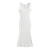 G023-23 inverno novo estilo francês puro desejo estilo elástico slim- fit sexy u- pescoço sem mangas colete bainha vestido