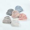 Gorro de Punto de Lana para Mujer en Invierno, Estilo Europeo y Americano, Versátil y Cálido, Gorro de Punto Multicolor con Puño y Protección para las Orejas para Otoño e Invierno, Gorro para Clima Frío