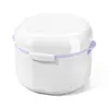 Caja de Almacenamiento para Brackets Japonesa Soporte Ortodóntico Invisible para Niños Limpieza Portátil Caja para Dentaduras Postizas para Personas Mayores con Espejo