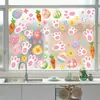 Pegatinas de Pared de Huevos de Pascua al por Mayor 2026 Nuevas Pegatinas Estáticas de Zanahoria Coloridas Transfronterizas Decoración Festiva Pegatinas para Vidrio