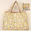Bolsa de Compras Plegable para Supermercado Tela Floral Portátil Poliéster Bolsa de Almacenamiento Portátil Gran Capacidad Rectangular Engrosada Venta al por Mayor