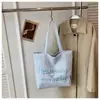 Bolso de Lona a Cuadros para Mujer, Bolso de Hombro Único, Estilo Japonés y Coreano, Gran Capacidad, Estilo Artístico y Fresco, Adecuado para Estudiantes Mujeres que Asisten a Clase