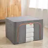 Cajas de Almacenamiento de Ropa al por Mayor para Uso Doméstico, Cajas de Almacenamiento Plegables para Ropa, Colchas y Lino de Algodón, Carrito Organizador de Armario
