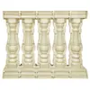Molde de Columna Romana Barandilla de Balcón Barandilla Jarrón de Cemento Molde de Columna Modelo de Valla Plantilla de Construcción de Plástico Juego Completo