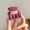 Pinza para el Cabello con Letra Minimalista para Mujer, Sujetador para Cola de Caballo Alta, Pinza de Garra Pequeña, Pinza de Tiburón para Medio Recogido, Elegante Accesorio para el Cabello de Calabaza