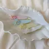 Grampo de cabelo lateral com franja de flor estilo coreano 2025 novo primavera e verão fresco e doce grampo de bico de pato design de nicho acessórios de cabelo