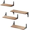 Estante de Madera para Montar en Pared en Stock, Tablero Divisor Recto, Estante de Pared para Entrada, Estante de Almacenamiento de Pared para Dormitorio, Estante para Colgar en la Pared