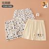 Verano Nuevo Algodón Puro Bebé Pantalones de 3 Puntos Pantalones Cortos Casual Tipo A Pantalones para Niños Pantalones Deportivos Sueltos de Dibujos Animados Sección Delgada