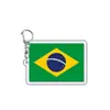 Pingente Decorativo Fãs de Futebol Bandeira Nacional Eventos Viagens Patrióticas Comemorativo Chaveiro de Acrílico Pingente Pequenos Presentes
