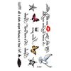 Pequeños stickers de tatuaje frescos texto letra stickers de tatuaje moda stickers de tatuaje de letras en inglés stickers de tatuaje impermeables