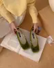 Zapatos Mary Jane de Estilo Hada Franceses con Suela Suave de Terciopelo, Versátiles y Delicados, Adecuados para Combinar con Faldas, Zapatos Planos Bajos