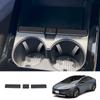 Adecuado para Toyota PRIUS serie 60 23, marco de taza de agua delantera, tira de moldura, control central, almacenamiento, pegatinas decorativas