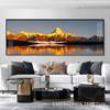 Pintura decorativa para sala de estar com atmosfera Jinshan pintura de pendurar de alta qualidade mural para parede de fundo de sofá de escritório pintura de paisagem