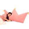 Ins princesa niña corazón rosa tridimensional almohada de corona almohada de estrella cojín cojín de cabecera respaldo grande al por mayor