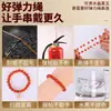 Cordón Elástico Rojo Cinabrio Pulsera DIY Cordón Trenzado con Cuentas Rollo Grande de 60m Cordón Elástico Plano Venta al por Mayor