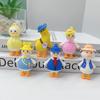 Llavero de Pareja de Patos de Cabeza Torcida Creativo de Dibujos Animados Llavero de Pato para Llevar de Moda para Coche Llavero de Pato Viajero