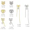 Accesorios para Uñas Zircón Súper Brillante Forma de Corazón Gota de Agua Cadena de Borla de Lazo Oso Zorro Decoraciones para Uñas Pedrería