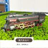 Tren de Juguete Eléctrico a Vapor Retro Transfronterizo con Vías, Vagones a Juego y Accesorios de Locomotora para Niños