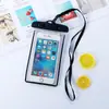 Bolsa impermeable luminosa para teléfono móvil, transparente fluorescente para buceo, natación, rafting, funda protectora especial para teléfono móvil para ciclistas