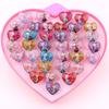 Joyería Yiwu estilo coreano anillo de resina de dibujos animados para niños juguete joyería para niñas regalo pequeño de jardín de infancia venta al por mayor de fábrica